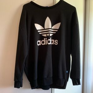 Black Adidas Crewneck Sweatshirt